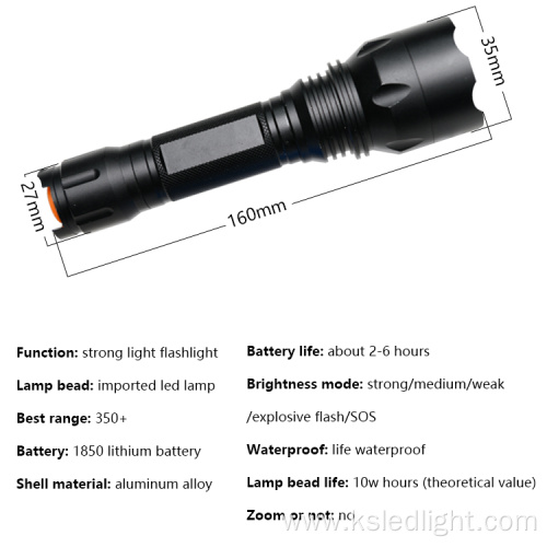 Arrival aluminum alloy torch tactical LED flashlights